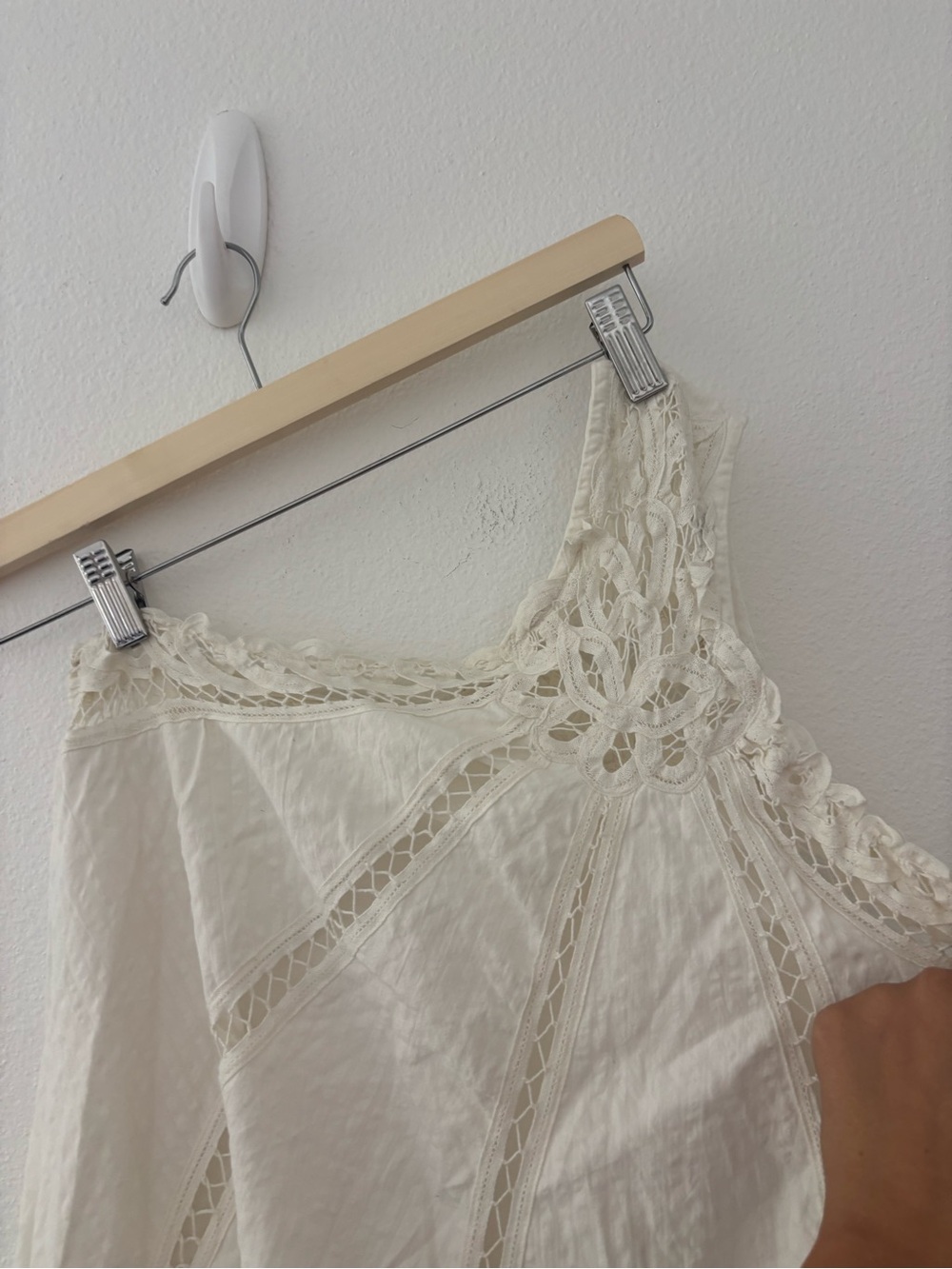 Free People Billie Battenburg white one-shoulder mini dress - Picture 5 of 6